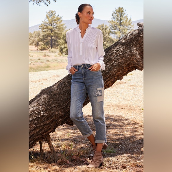 NYDJ Pleated Tunic 🤍 NWT - Picture 2 of 12